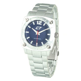 Chronotech Silver Stainless Steel Dress Watch